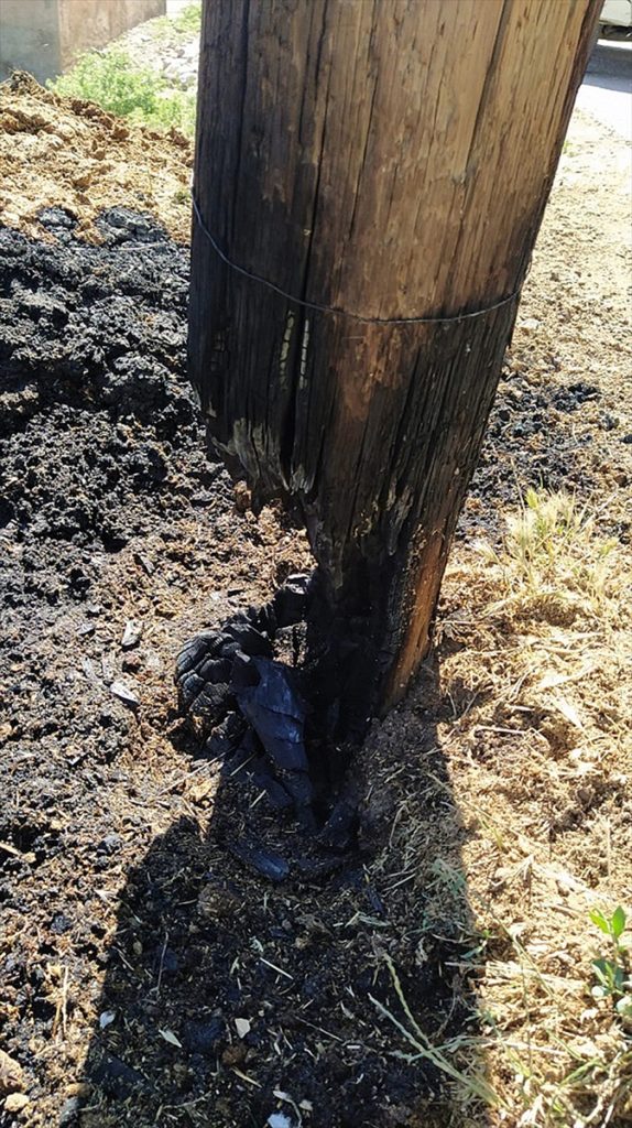 Şanlıurfa’da anız yangınlarında 26 elektrik direği zarar gördü