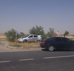 Şanlıurfa’da iki otomobil çarpıştı: 4 yaralı