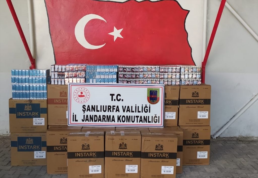 Şanlıurfa’da 35 bin paket gümrük kaçağı sigara ele geçirildi