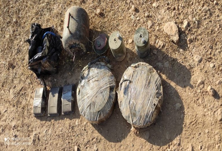 Suriye sınırında 68 kilogram patlayıcı madde ele geçirildi