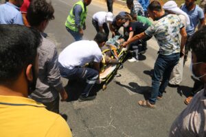 Şanlıurfa’da motosikletle otomobil çarpıştı: 2 yaralı