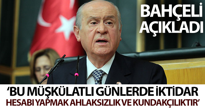MHP Genel Başkanı Bahçeli’den MYK sonrası açıklama