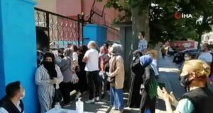 LGS’de ilk oturum bitti, sosyal mesafe unutuldu