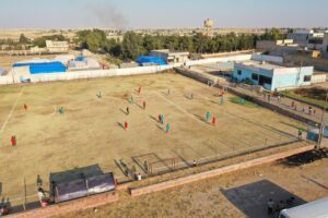 Teröristlerin gezdiği sahalarda artık halk top oynuyor