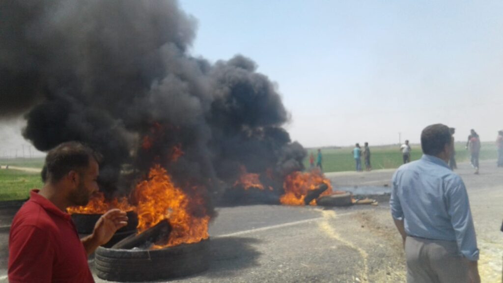 Şanlıurfa’da Elektrikleri kesilmek istenen köylüler ortalığı savaş alanına çevirdi