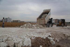 Haliliye’de yol yapım çalışmaları sürüyor