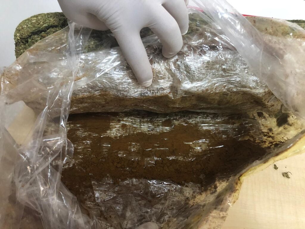 Dedektör köpek tepki vermesin diye uyuşturucunun yüzeyini kahve ile sıvamışlar