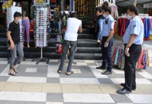 Haliliye’de kaldırım işgallerine yönelik denetim yapıldı