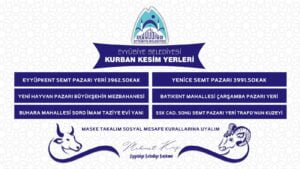 Eyyübiye’de kurban kesim ve satış yerleri açıklandı
