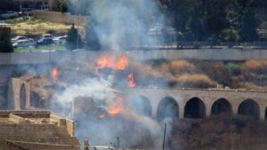 Tarihi Millet Hanı’nda yangın