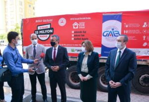 GAİB’ten bölge illerine 750 bin adet maske desteği