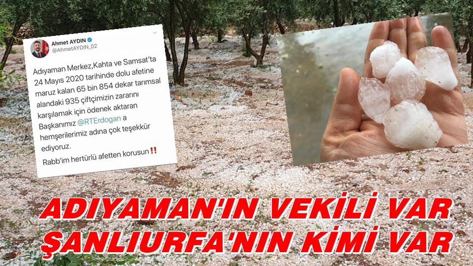 ADIYAMAN’IN VEKİLİ VAR URFA’NIN KİMİ VAR