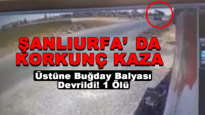 Şanlıurfa’da Kaza! Üstüne Buğday Balyası Devrildi! 1 Ölü