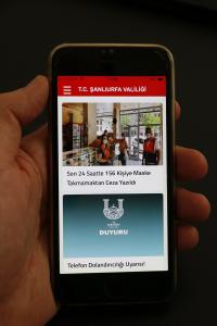 Şanlıurfa Valiliği Kovid-19 tedbirlerini telefon uygulamasıyla duyuracak