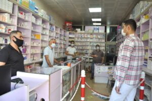 Akçakale’de maske ve sosyal mesafe denetimleri devam ediyor