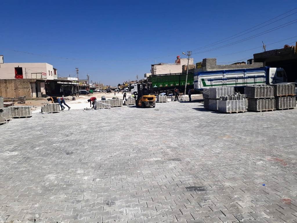 Akçakale sanayi sitesinin yolları yenileniyor