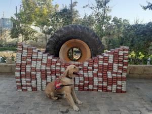 Şanlıurfa’da iş makinesinin lastiğinden kaçak sigara çıktı