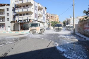 Haliliye’de dezenfekte çalışmaları sürüyor