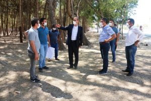 Yalçınkaya mesire alanını inceledi