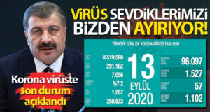 Son 24 saatte korona virüsten 57 kişi hayatını kaybetti