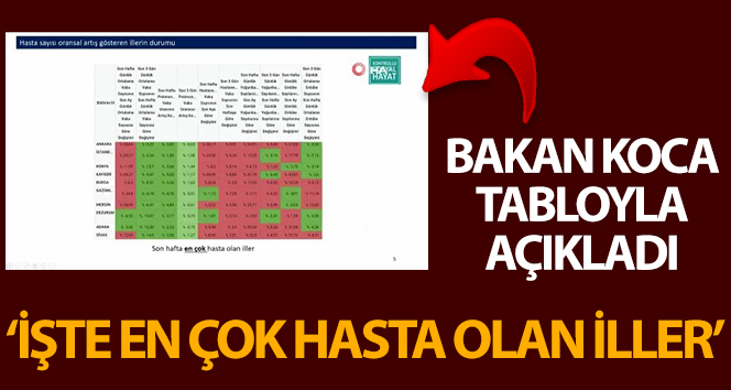 Sağlık Bakanı Koca, Koronavinüs Bilim Kurulu Toplantısı’nın ardından Türkiye geneli verileri açıkladı