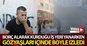 Şanlıurfa’da Ekmek teknesinin yanmasını gözyaşları içinde izledi