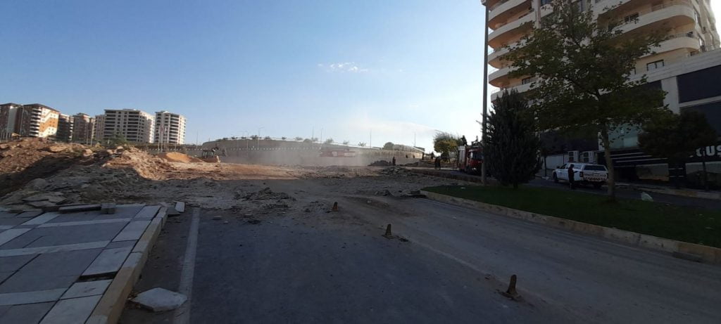 Şanlıurfa’da doğalgaz borusu patlayınca çevrede panik yaşandı