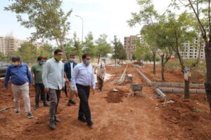 Haliliye’de park alanları denetlendi