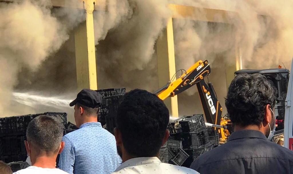 Şanlıurfa’da fırın yangınında yaşanan patlama
