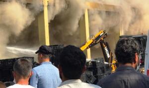 Şanlıurfa’da fırın yangınında yaşanan patlama