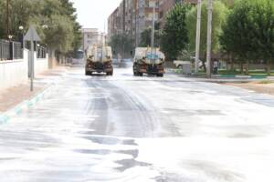 Haliliye’de dezenfekte çalışmaları devam ediyor