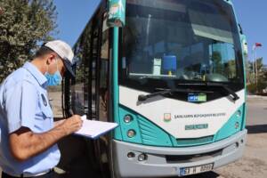 Şanlıurfa’da toplu taşıma araçlarında denetim