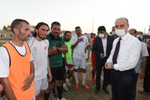 Resulayn ve Telabyad futbolda karşılaştı