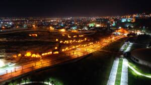 Şanlıurfa’da tarihi simgeleyen alanlarda aydınlatma çalışmaları sürüyor