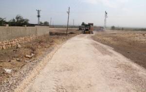 Eyyübiye’de yol yapım çalışmaları sürüyor