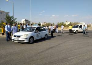 Viranşehir’de ehliyet sınavı yapıldığı sırada feci kaza