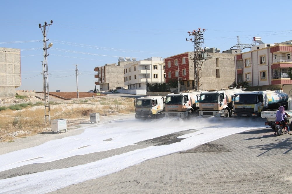 Haliliye’de hijyen çalışmaları sürüyor