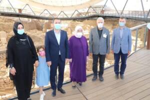 Korona virüsü yenen Binali Yıldırım ve eşi Semiha Yıldırım Göbeklitepe’yi gezdi