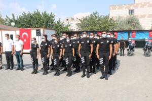 Şanlıurfa’da Eğitimlerini tamamlayan motorize ekipler törenle göreve başladı