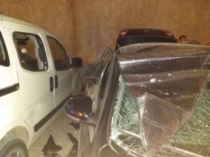 Sigarayı yaktı, otomobilde patlama meydana geldi