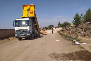 Viranşehir’de yol yapım çalışmaları devam ediyor