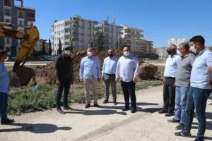 Viranşehir’de tren yolu park çalışmaları başladı