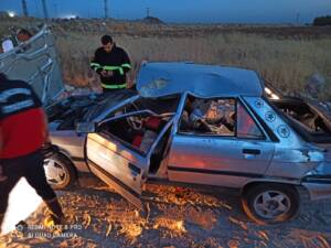 Şanlıurfa Suruç karayolunda feci Kaza 1 yaralı