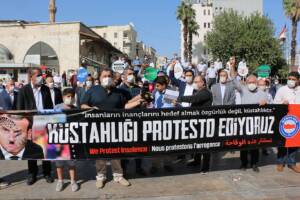 Memur-Sen Şanlıurfa İl Başkanlığı, Macron’un açıklamalarını protesto etti