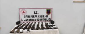 Şanlıurfa’da 8 kalaşnikof ele geçirildi