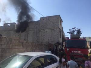 Şanlıurfa’da Elektrik kontağından çıkan yangın evi kül etti