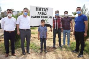 Siverek’te Hatay için hatıra fidanlığı