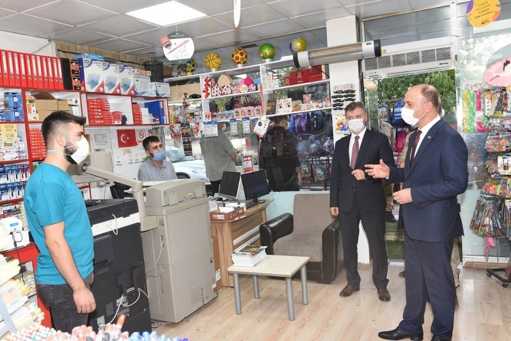 Vali Erin korona virüs denetimine katıldı