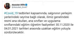 Şanlıurfa’da anaokullarına da uzaktan eğitim