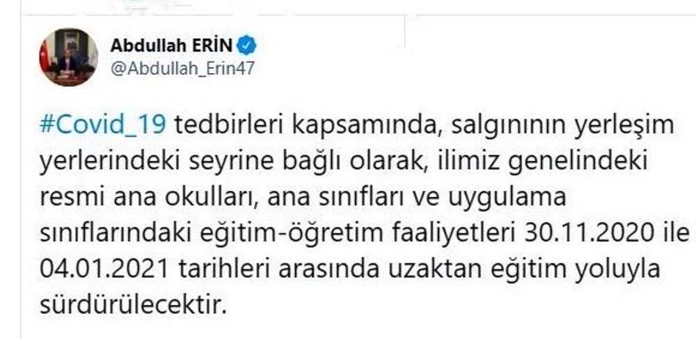 Şanlıurfa’da anaokullarına da uzaktan eğitim